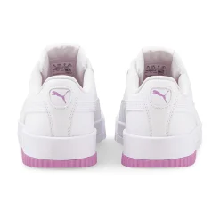 PUMA - Sneakers da donna bianca e rosa con suola in memory foam - CARINA LOGOMANIA