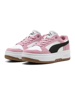 PUMA - SNEAKERS DA DONNA ROSA NERA E BIANCA REBOUND FEMME LOW SD, 402593-02
