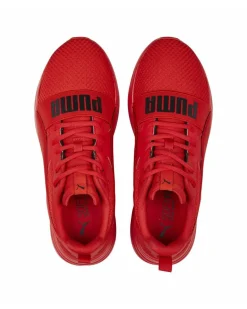 PUMA - Sneakers da uomo rossa in mesh traspirante con soletta in memory foam - WIRED RUN PURE