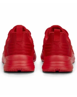 PUMA - Sneakers da uomo rossa in mesh traspirante con soletta in memory foam - WIRED RUN PURE