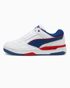 PUMA - SNEAKERS JUNIOR BIANCA BLU E ROSSA REBOUND RETRO GS  DAL 36 AL 39, 401564-03