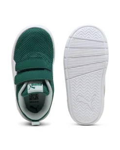 PUMA - SNEAKERS KIDS COURTFLEX V3 MESH TD BIANCA E VERDE DAL 20 AL 23, 398086-18