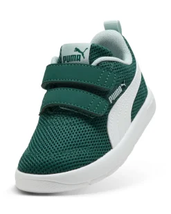 PUMA - SNEAKERS KIDS COURTFLEX V3 MESH TD BIANCA E VERDE DAL 20 AL 23, 398086-18