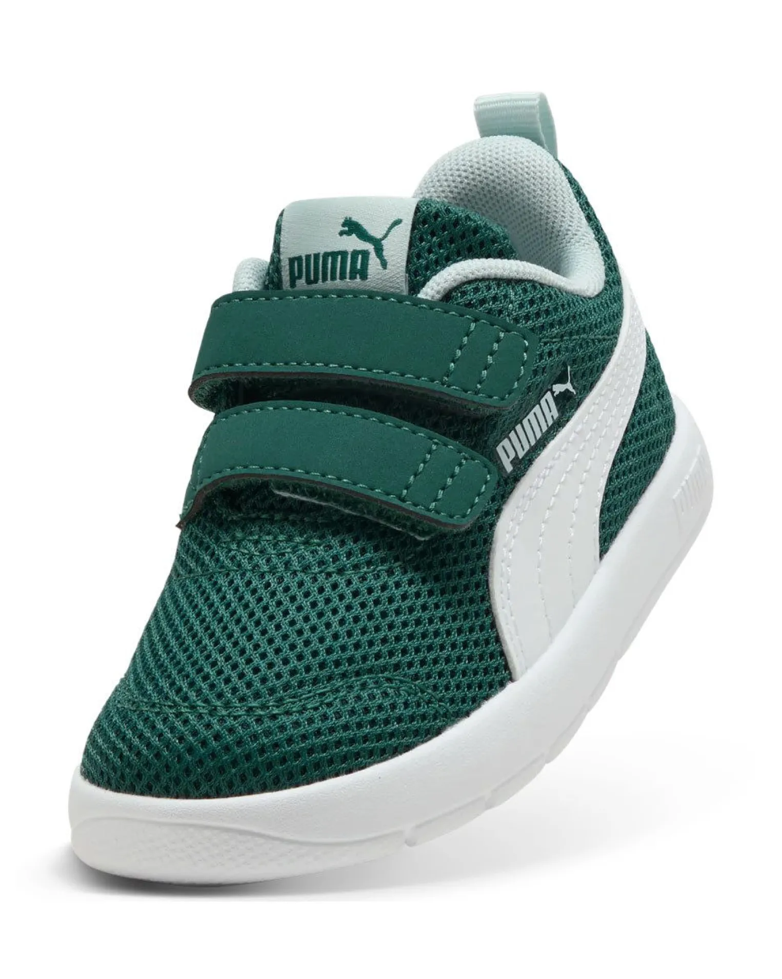 PUMA - SNEAKERS KIDS COURTFLEX V3 MESH TD BIANCA E VERDE DAL 20 AL 23, 398086-18