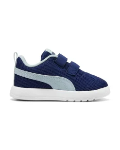 PUMA - SNEAKERS KIDS COURTFLEX V3 MESH TD BLU E CELESTE DAL 20 AL 23, 398086-19