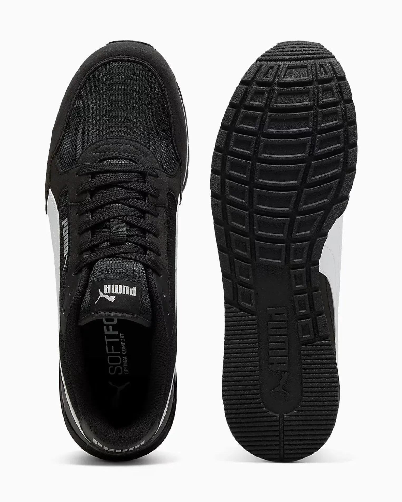 PUMA - SNEAKERS ST ST RUNNER V4 MESH -NERA CON DETTAGLI BIANCHI DA UOMO, 399666-01