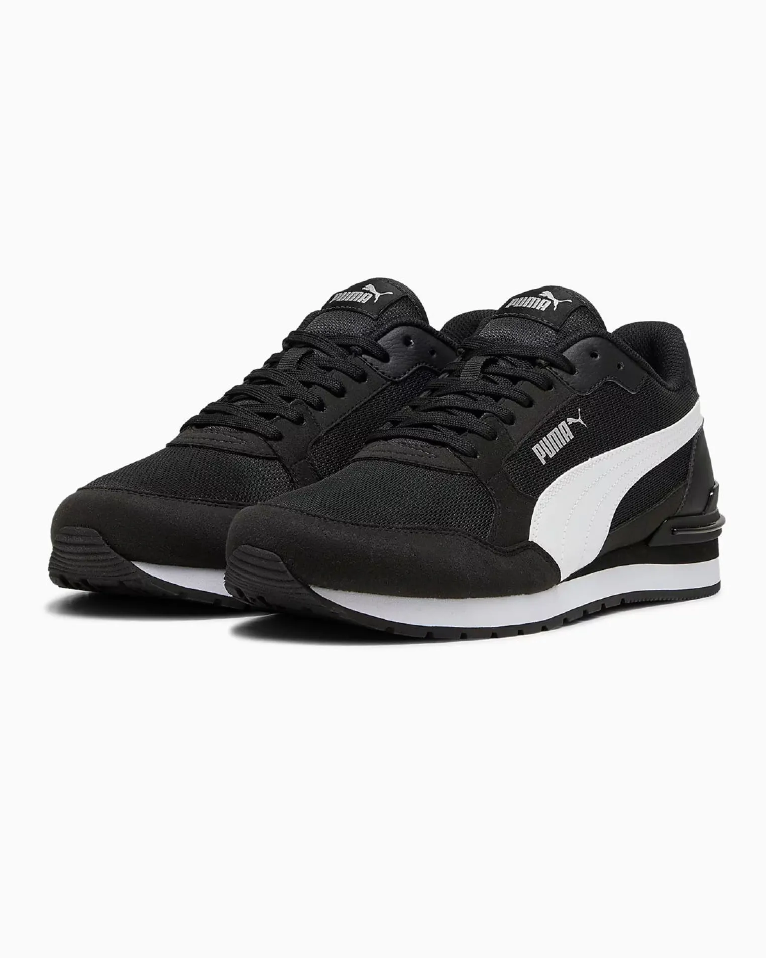 PUMA - SNEAKERS ST ST RUNNER V4 MESH -NERA CON DETTAGLI BIANCHI DA UOMO, 399666-01
