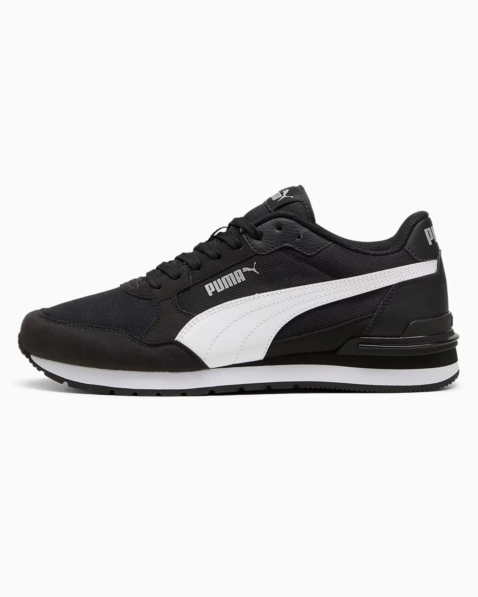 PUMA - SNEAKERS ST ST RUNNER V4 MESH -NERA CON DETTAGLI BIANCHI DA UOMO, 399666-01