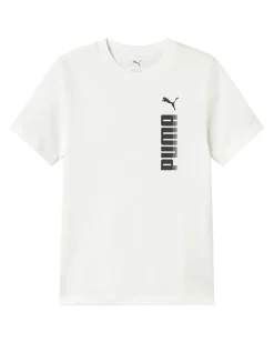 PUMA - T-SHIRT JUNIOR (7 - 16 ANNI) ESSENTIAL GRAPHIC TEE , BIANCA,  694948-02