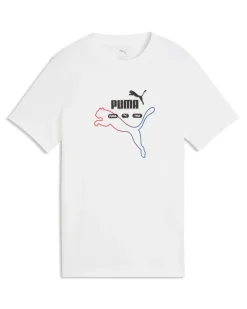 PUMA - T-SHIRT JUNIOR (7 - 16 ANNI) ESSENTIAL LOGO LAB SUMMER, BIANCA, 692529-02