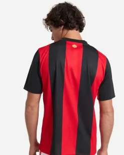 PUMA - T- SHIRT MEZZA MANICA ACM MILAN  ROSSA E NERA DA UOMO, 784121-01