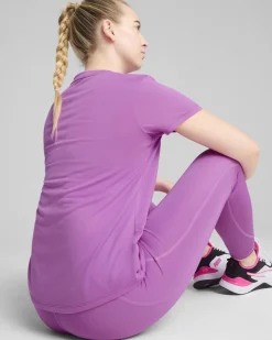 PUMA - T-SHIRT  TAD ESSENTIAL VNECK CICLAMINO DA DONNA, 525890-89