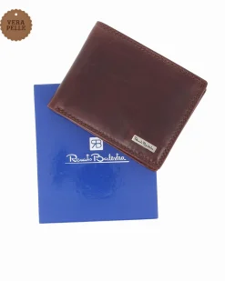 RENATO BALESTRA - Portafoglio testa moro in VERA PELLE da uomo
