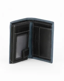 RENATO BALESTRA - Portafoglio jeans in VERA PELLE da uomo