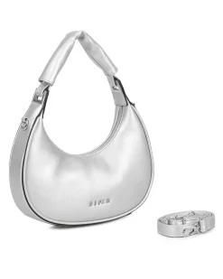 RIFLE - Borsa a spalla argento, tracolla removibile