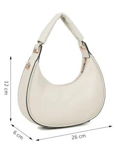 RIFLE - Borsa a spalla beige, tracolla removibile