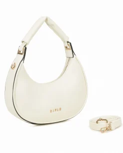 RIFLE - Borsa a spalla beige, tracolla removibile