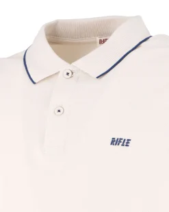 RIFLE - Polo manica corta beige in piquet