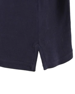 RIFLE - Polo manica corta blu in piquet