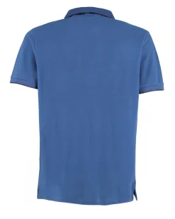RIFLE - Polo manica corta jeans in piquet