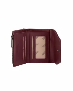 RIFLE - Portafoglio bordeaux da donna con logo