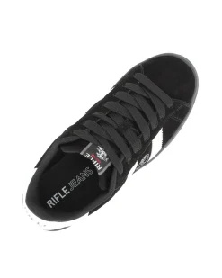 RIFLE - Scarpa sneakers nera da uomo con lacci
