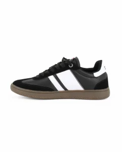 RIFLE - Scarpa sneakers nera e bianca da uomo con lacci