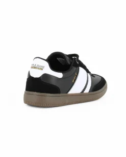 RIFLE - Scarpa sneakers nera e bianca da uomo con lacci