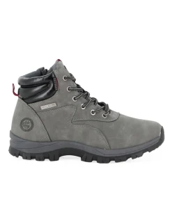 RIFLE - Scarponcino grigio da uomo con lacci e zip laterale