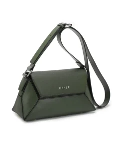 RIFLE - Tracolla verde con patta