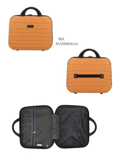 RIFLE - TROLLEY ARANCIONE IN ABS 4 RUOTE