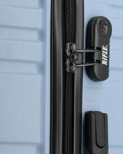 RIFLE - TROLLEY CELESTE IN ABS 4 RUOTE