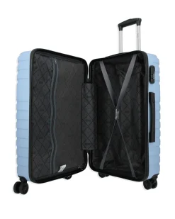 RIFLE - TROLLEY CELESTE IN ABS 4 RUOTE