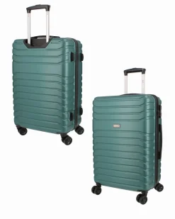 RIFLE - TROLLEY GREEN IN ABS 4 RUOTE