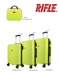 RIFLE - TROLLEY LIME IN ABS 4 RUOTE