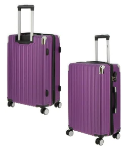RIFLE - TROLLEY PRUGNA IN ABS CON ANGOLI IN METALLO