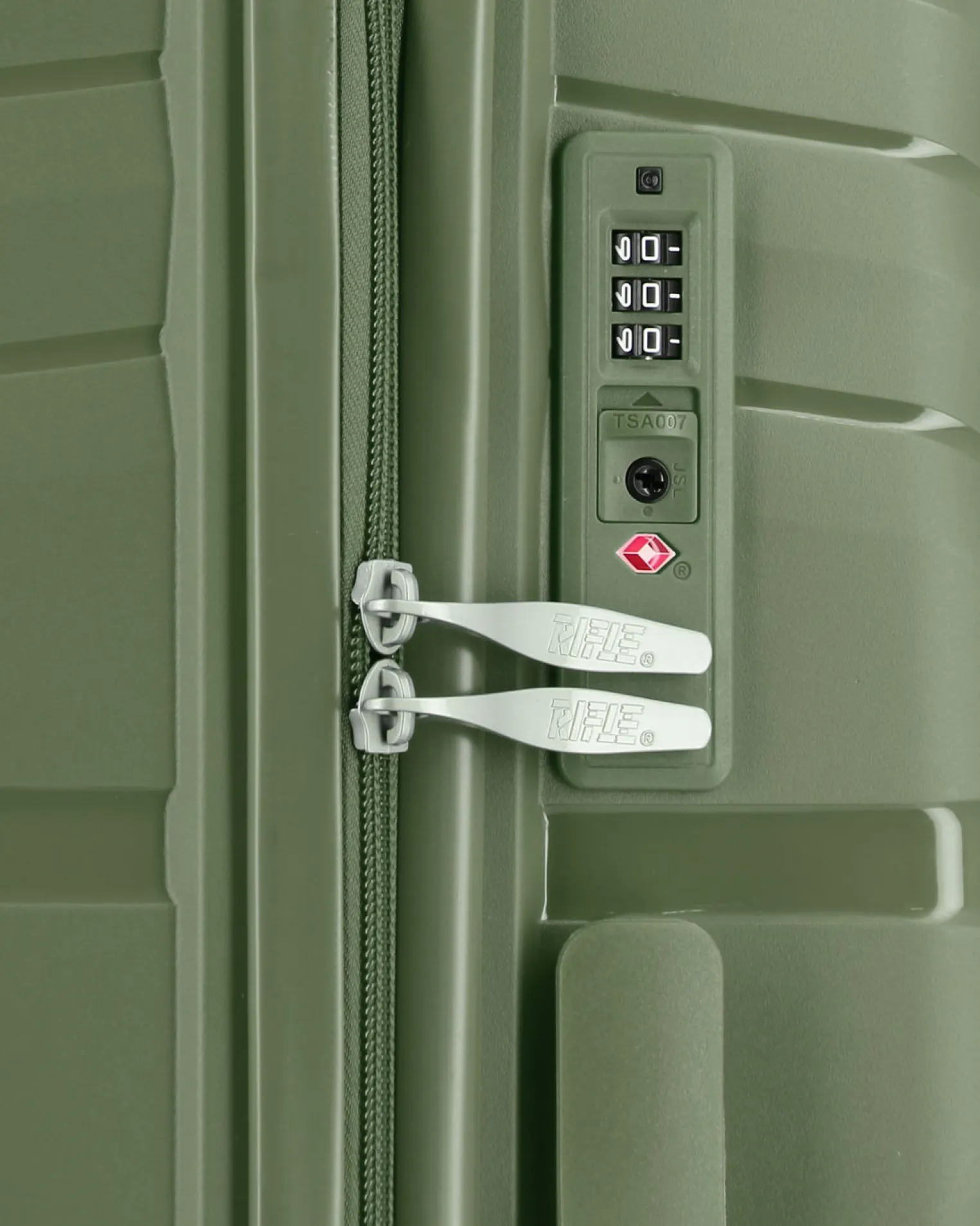 RIFLE - TROLLEY SALVIA IN ABS 4 RUOTE CON COMBINAZIONE TSA