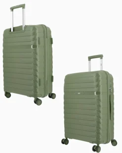 RIFLE - TROLLEY SALVIA IN ABS 4 RUOTE CON COMBINAZIONE TSA