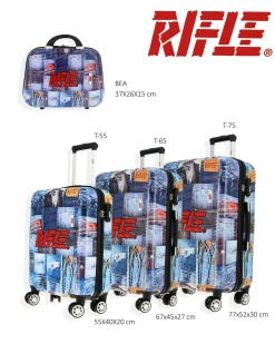 RIFLE - TROLLEY STAMPA JEANS IN ABS