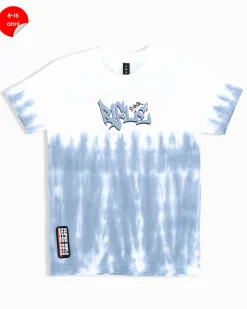 RIFLE - Tshirt manica corta azzurro polvere ragazzi 8-16 anni in cotone