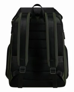 SAMSONITE - Zaino verde con patta e tasca porta pc fino a 15.6''