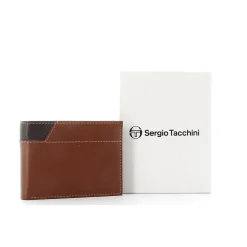 SERGIO TACCHINI - Portafoglio in VERA PELLE con taschino porta spicci
