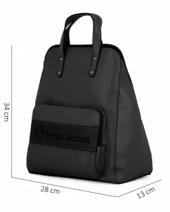 SERGIO TACCHINI - Zaino nero due manici con tasca frontale