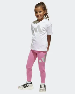 SET LEGGINGS+T-SH.MM GLAM SET WHITE-PINK