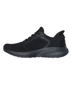 SKECHERS - BOBS SQUAD CHAOS - CURRENT MUSE - Sneakers nera con tomaia in maglia e soletta memory foam