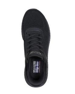 SKECHERS - BOBS SQUAD CHAOS - CURRENT MUSE - Sneakers nera con tomaia in maglia e soletta memory foam