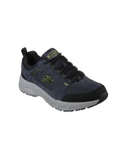 SKECHERS OAK CANYON - Sneakers navylime da uomo in vera pelle