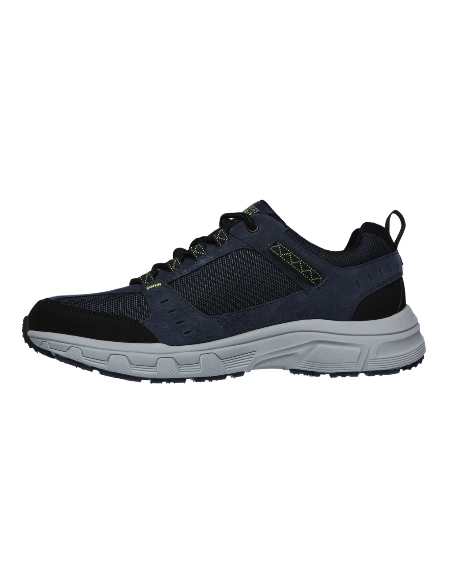 SKECHERS OAK CANYON - Sneakers navylime da uomo in vera pelle
