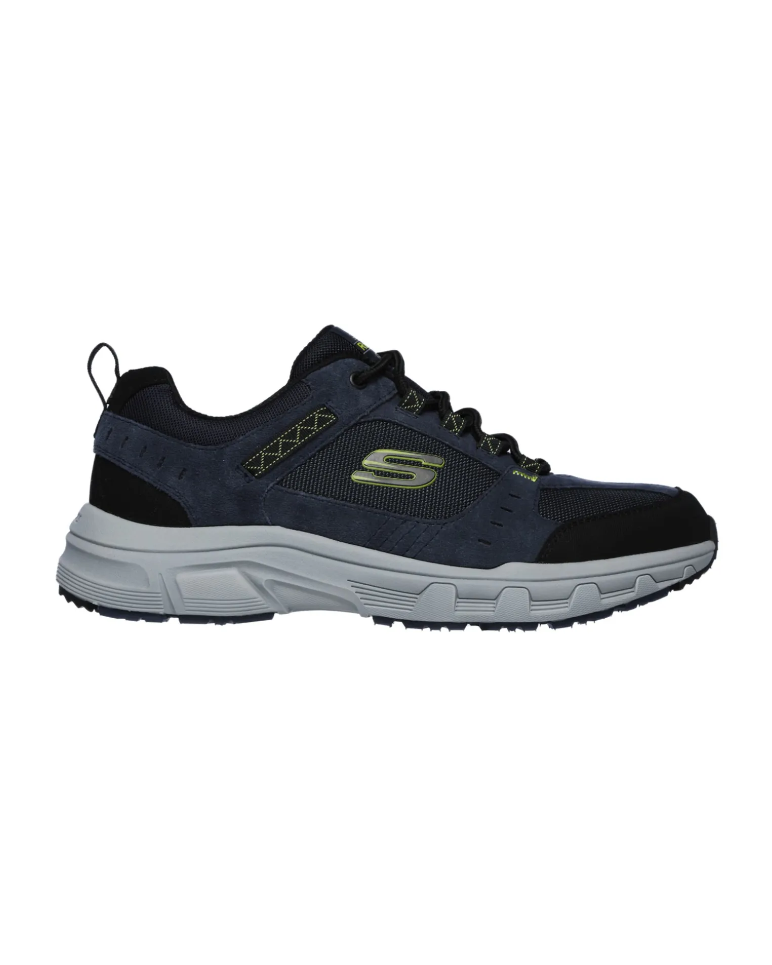 SKECHERS OAK CANYON - Sneakers navylime da uomo in vera pelle