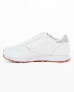 SKECHERS OLD SCHOOL COOL - Sneakers da donna bianca con dettagli argento glitter e soletta in memory foam traspirante
